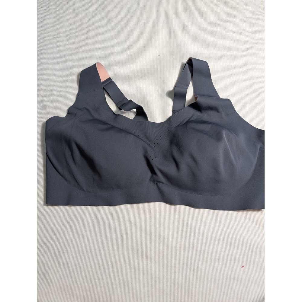 Avia Womens Grey High Impact Sports Bra‎ XXL 2XG D-DD Adjustable Straps 665